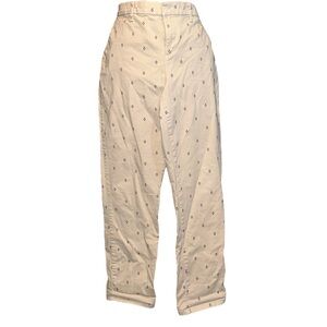 Tommy Hilfiger cotton stretch  khaki pants with printed design classic preppy